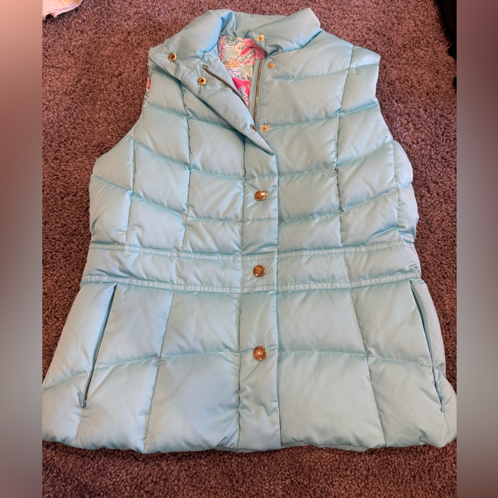 Lily Pulitzer Aqua Blue Vest